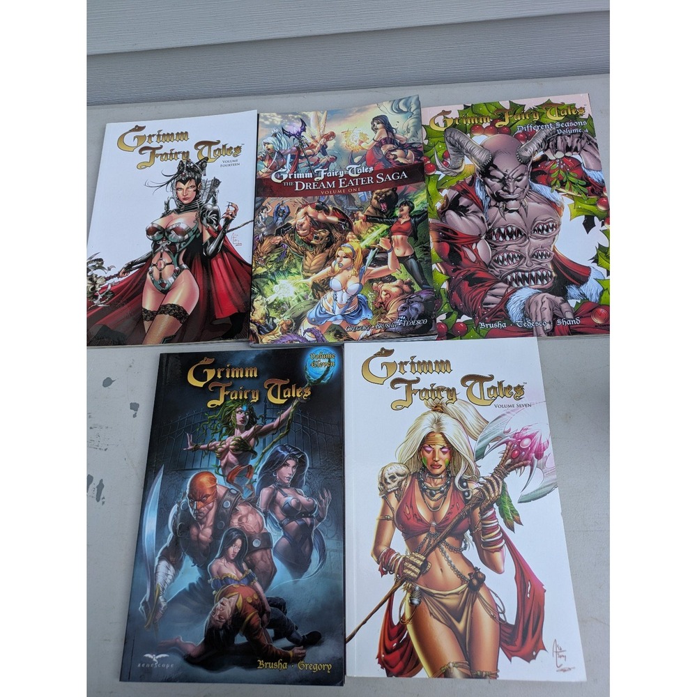 Zenescope Grimm Fairy Tales Graphic Novel Lot 5 TPB Vol 7 11 14 Dream Eater Saga